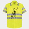 Men's High Visibility Safety Short Sleeve Work Shirt Thumbnail
