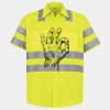 Men's High Visibility Safety Short Sleeve Work Shirt Thumbnail