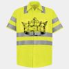Men's High Visibility Safety Short Sleeve Work Shirt Thumbnail