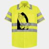 Men's High Visibility Safety Short Sleeve Work Shirt Thumbnail