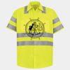 Men's High Visibility Safety Short Sleeve Work Shirt Thumbnail