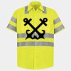Men's High Visibility Safety Short Sleeve Work Shirt Thumbnail