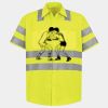 Men's High Visibility Safety Short Sleeve Work Shirt Thumbnail