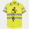 Men's High Visibility Safety Short Sleeve Work Shirt Thumbnail