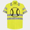 Men's High Visibility Safety Short Sleeve Work Shirt Thumbnail