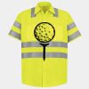 Men's High Visibility Safety Short Sleeve Work Shirt Thumbnail