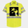 Men's High Visibility Safety Short Sleeve Work Shirt Thumbnail