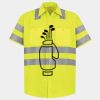 Men's High Visibility Safety Short Sleeve Work Shirt Thumbnail