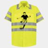 Men's High Visibility Safety Short Sleeve Work Shirt Thumbnail