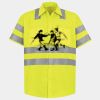 Men's High Visibility Safety Short Sleeve Work Shirt Thumbnail
