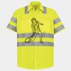 Men's High Visibility Safety Short Sleeve Work Shirt Thumbnail