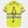 Men's High Visibility Safety Short Sleeve Work Shirt Thumbnail