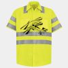 Men's High Visibility Safety Short Sleeve Work Shirt Thumbnail