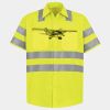 Men's High Visibility Safety Short Sleeve Work Shirt Thumbnail