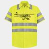 Men's High Visibility Safety Short Sleeve Work Shirt Thumbnail