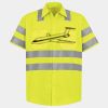 Men's High Visibility Safety Short Sleeve Work Shirt Thumbnail