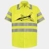 Men's High Visibility Safety Short Sleeve Work Shirt Thumbnail