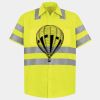 Men's High Visibility Safety Short Sleeve Work Shirt Thumbnail