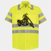 Men's High Visibility Safety Short Sleeve Work Shirt Thumbnail