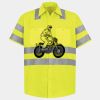 Men's High Visibility Safety Short Sleeve Work Shirt Thumbnail