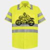 Men's High Visibility Safety Short Sleeve Work Shirt Thumbnail