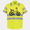 Men's High Visibility Safety Short Sleeve Work Shirt Thumbnail