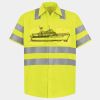 Men's High Visibility Safety Short Sleeve Work Shirt Thumbnail