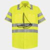Men's High Visibility Safety Short Sleeve Work Shirt Thumbnail