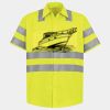 Men's High Visibility Safety Short Sleeve Work Shirt Thumbnail