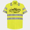 Men's High Visibility Safety Short Sleeve Work Shirt Thumbnail