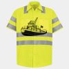Men's High Visibility Safety Short Sleeve Work Shirt Thumbnail