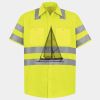 Men's High Visibility Safety Short Sleeve Work Shirt Thumbnail