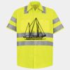 Men's High Visibility Safety Short Sleeve Work Shirt Thumbnail