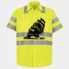 Men's High Visibility Safety Short Sleeve Work Shirt Thumbnail