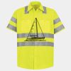 Men's High Visibility Safety Short Sleeve Work Shirt Thumbnail