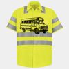 Men's High Visibility Safety Short Sleeve Work Shirt Thumbnail