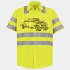 Men's High Visibility Safety Short Sleeve Work Shirt Thumbnail