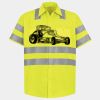 Men's High Visibility Safety Short Sleeve Work Shirt Thumbnail
