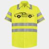 Men's High Visibility Safety Short Sleeve Work Shirt Thumbnail