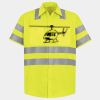 Men's High Visibility Safety Short Sleeve Work Shirt Thumbnail