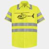 Men's High Visibility Safety Short Sleeve Work Shirt Thumbnail