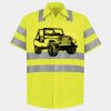 Men's High Visibility Safety Short Sleeve Work Shirt Thumbnail