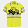 Men's High Visibility Safety Short Sleeve Work Shirt Thumbnail