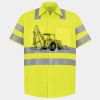 Men's High Visibility Safety Short Sleeve Work Shirt Thumbnail