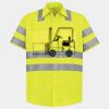 Men's High Visibility Safety Short Sleeve Work Shirt Thumbnail