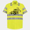 Men's High Visibility Safety Short Sleeve Work Shirt Thumbnail