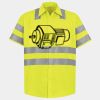 Men's High Visibility Safety Short Sleeve Work Shirt Thumbnail