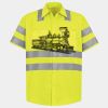 Men's High Visibility Safety Short Sleeve Work Shirt Thumbnail