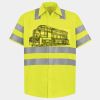 Men's High Visibility Safety Short Sleeve Work Shirt Thumbnail