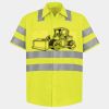 Men's High Visibility Safety Short Sleeve Work Shirt Thumbnail